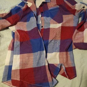 Flannel size 3 x but fits like a 1x tried on other then that never used